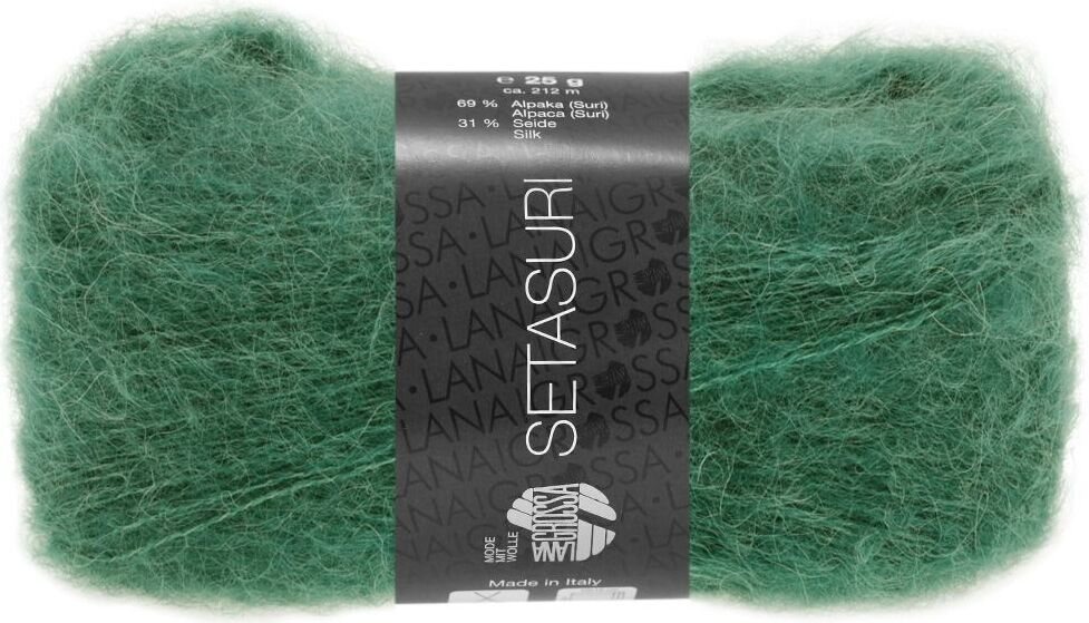 Lana Grossa Setasuri 55 Petroolin vihreä