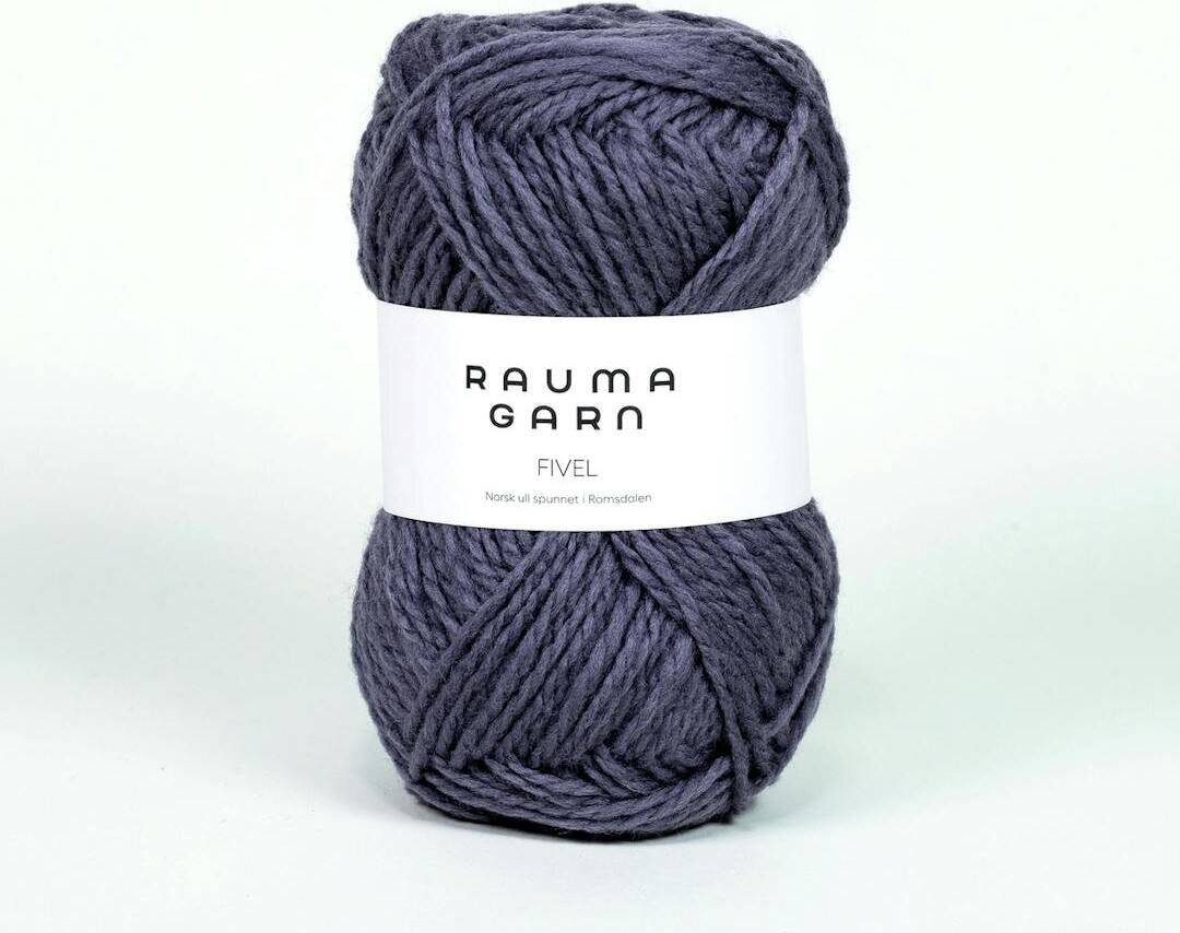 Rauma Garn Fivel 29 Støvet blå