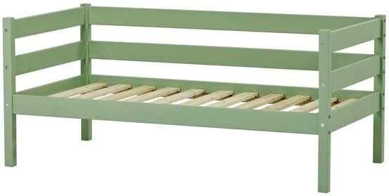 Hoppekids ECO Comfort Juniorisänky 70x160cm reunakaiteilla Pale Green