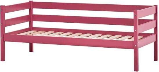 Hoppekids ECO Comfort Juniorisänky 70x160cm reunakaiteilla Baroque Rose