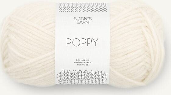 Sandnes Garn Poppy 1002 Hvit