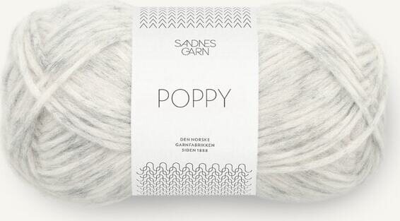 Sandnes Garn Poppy 1021 Lys Gråmelert