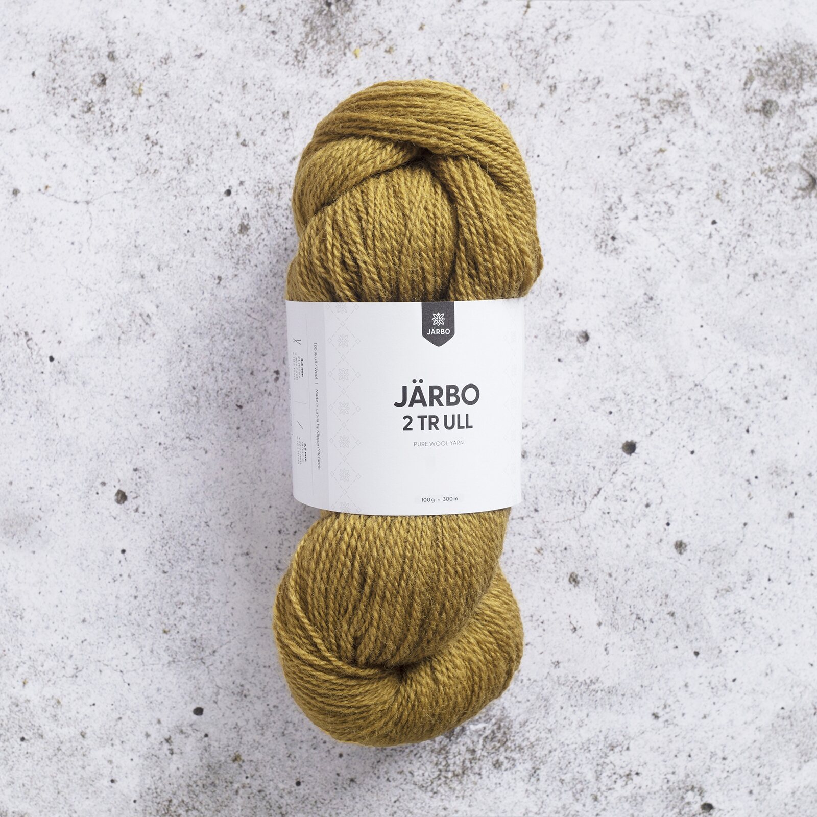 Järbo Garn Svensk Ull 2-säikeinen (Järbo 2 trä) 74113 Dijon mustard