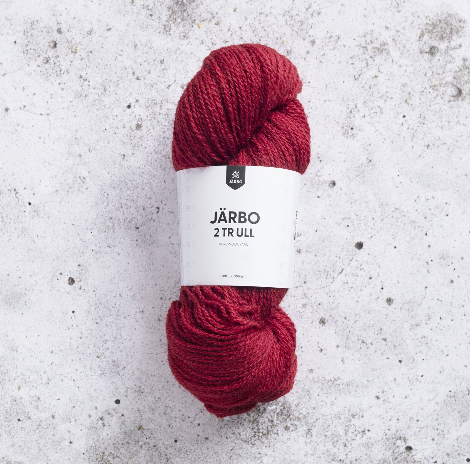 Järbo Garn Svensk Ull 2-säikeinen (Järbo 2 trä) 74121 Sheer red