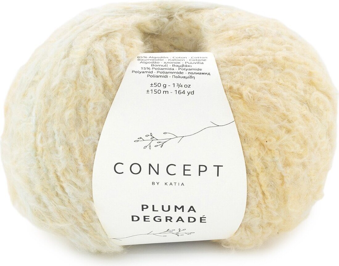 Katia Pluma Decrade 201 - Peach-Mint green