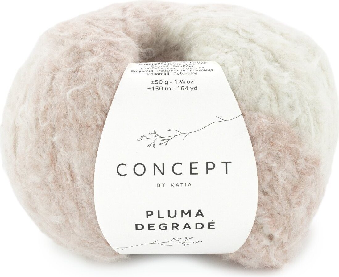 Katia Pluma Decrade 202 - Rose-Mint green