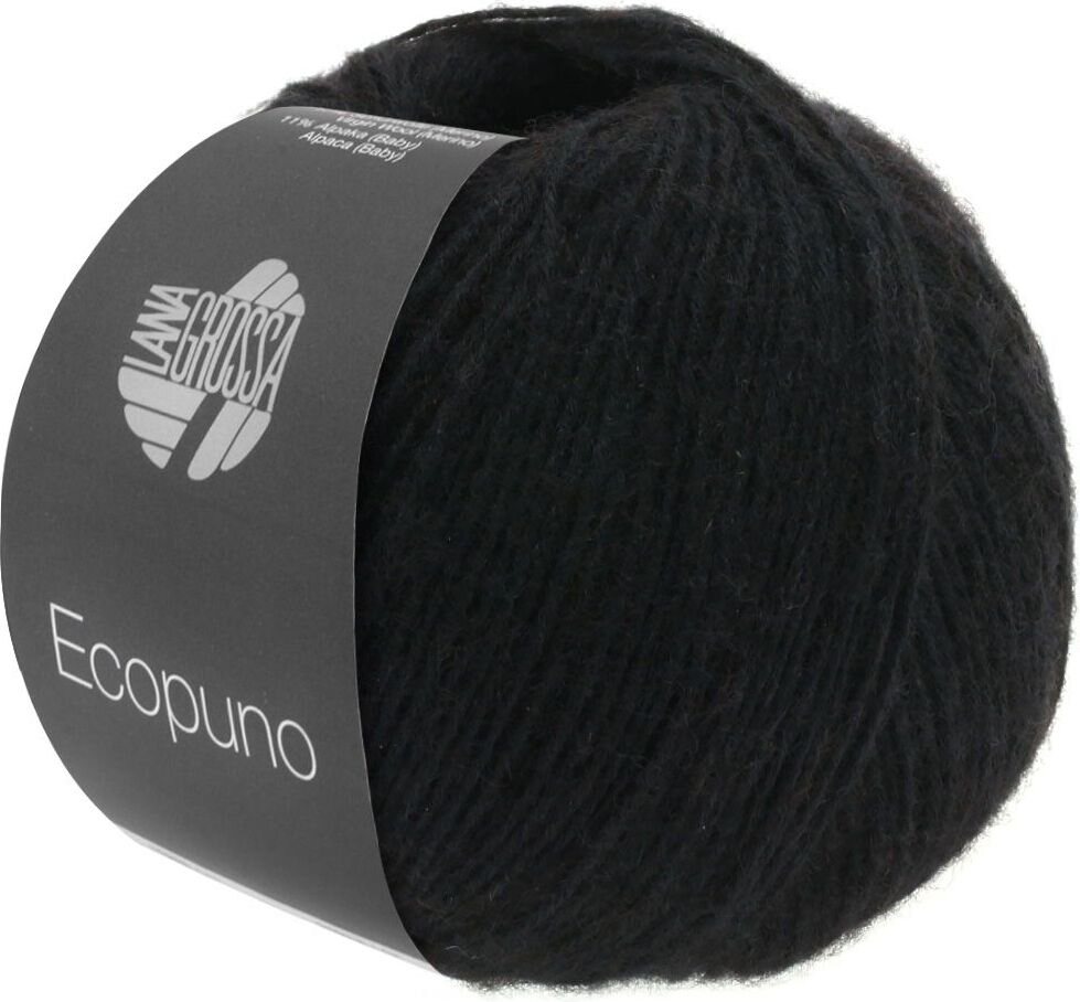 Lana Grossa Ecopuno 16 Schwarz