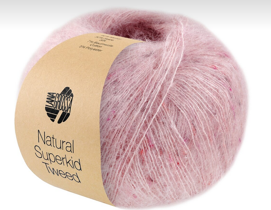 Lana Grossa Natural Superkid tweed 629 Rosé