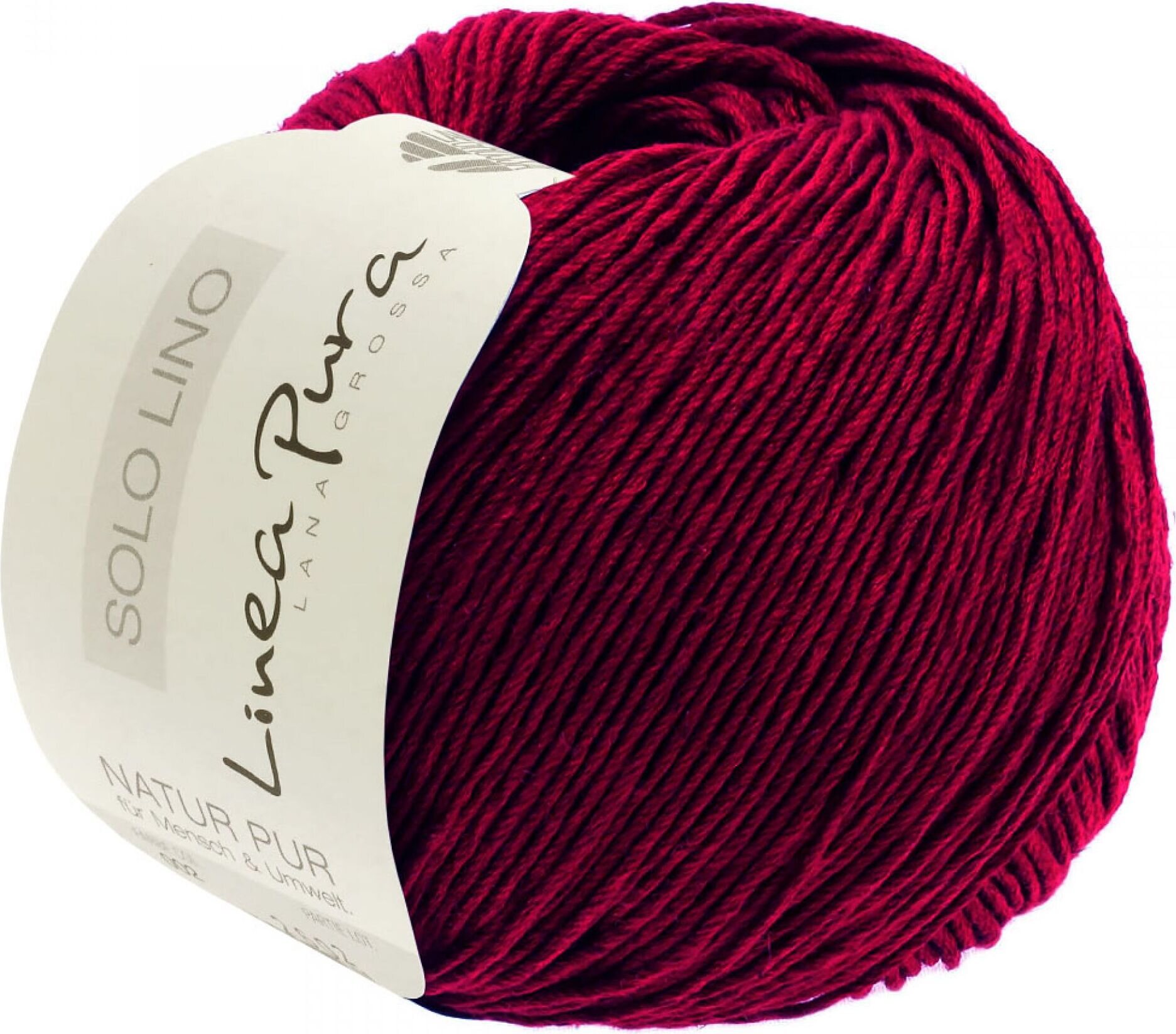 Lana Grossa Solo Lino 17 Dunkelpurpur