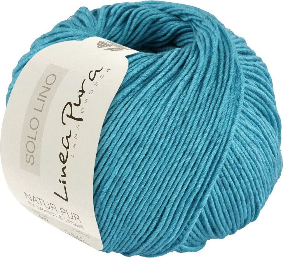 Lana Grossa Solo Lino 75 Türkisblau