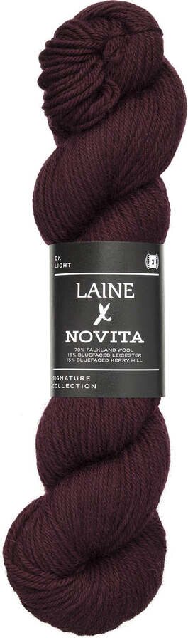Novita x Laine DK 100 g 7821 Deep Burgundy