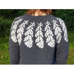 Ohuempi Sulka kaarrokeneule ohje XS-4XL TULOSTEENA