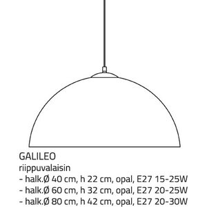Fosto Galileo kattovalaisin 80 cm