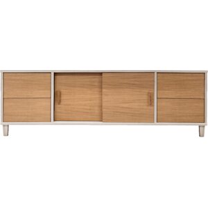 Tammisto Tv-taso 2-ovea ja 4-laatikkoa. 160,6 cm leveä ja 52,7 cm korkea. Valkaistu tammi runko. Useita eri värivaihtoehtoja.