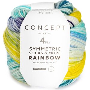 Katia SYMMETRIC SOCKS & MORE - RAINBOW