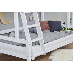 Hoppekids ECO Luxury kerrossänky 90/120x200cm, valkoinen
