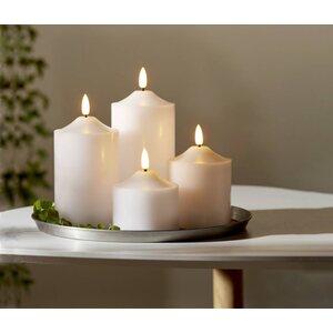 Flamme LED-kynttilä 15cm valkoinen